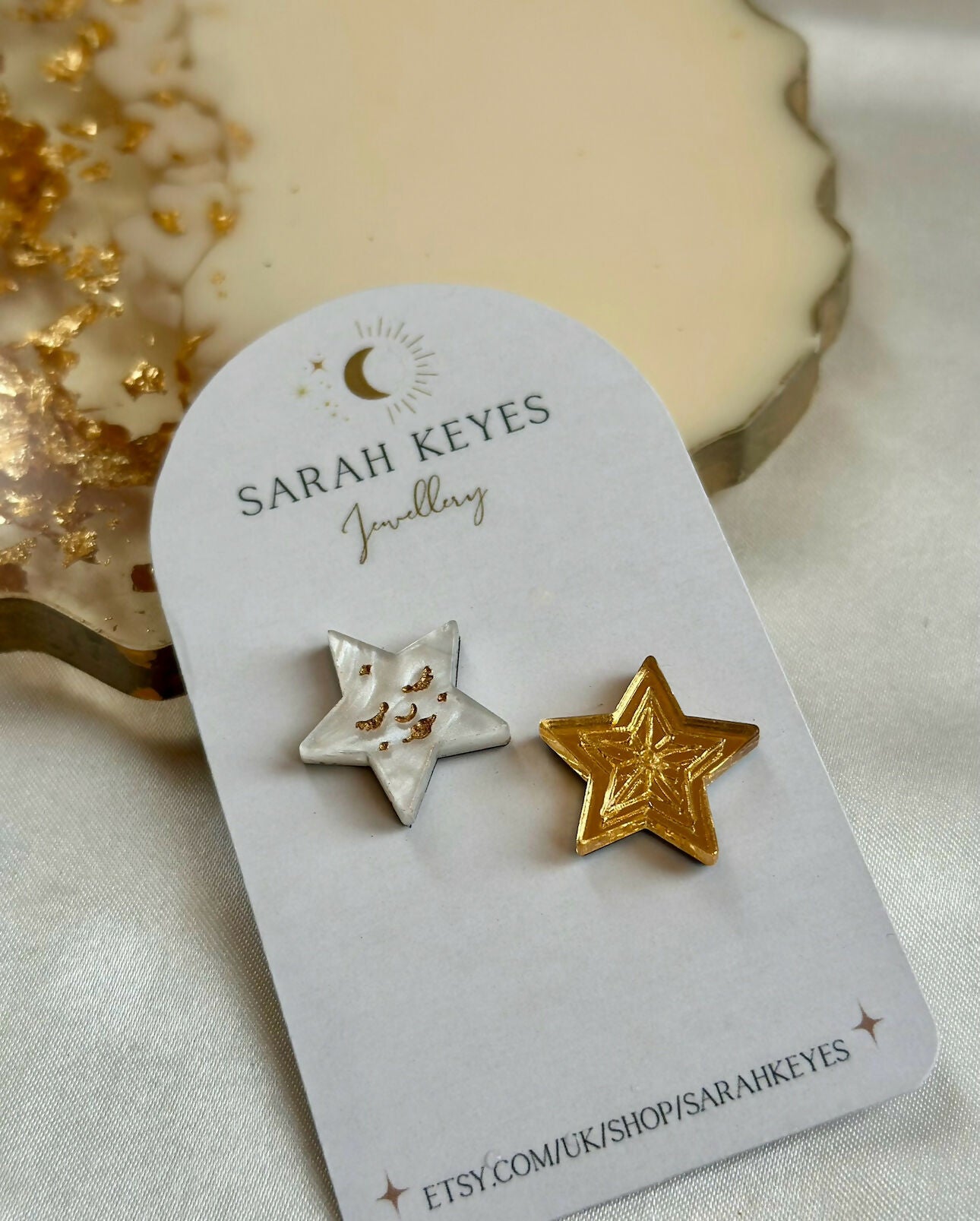 White Pearl, Celestial Star Face Studs