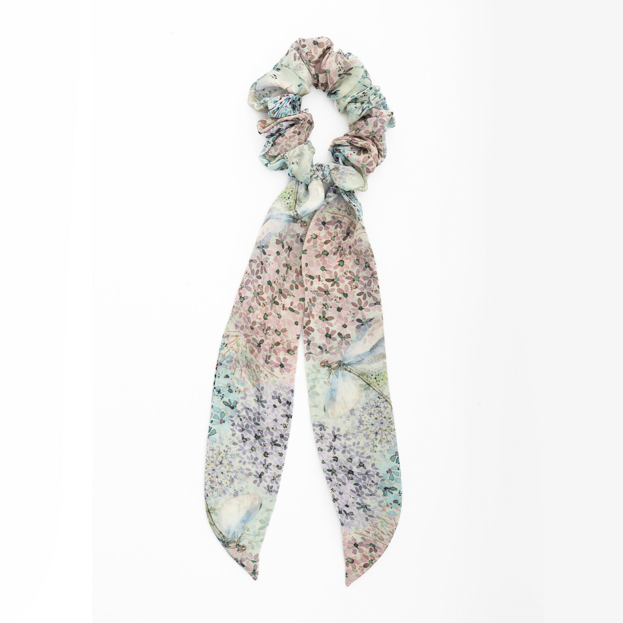 Silk Scarf Scrunchie - Various Designs