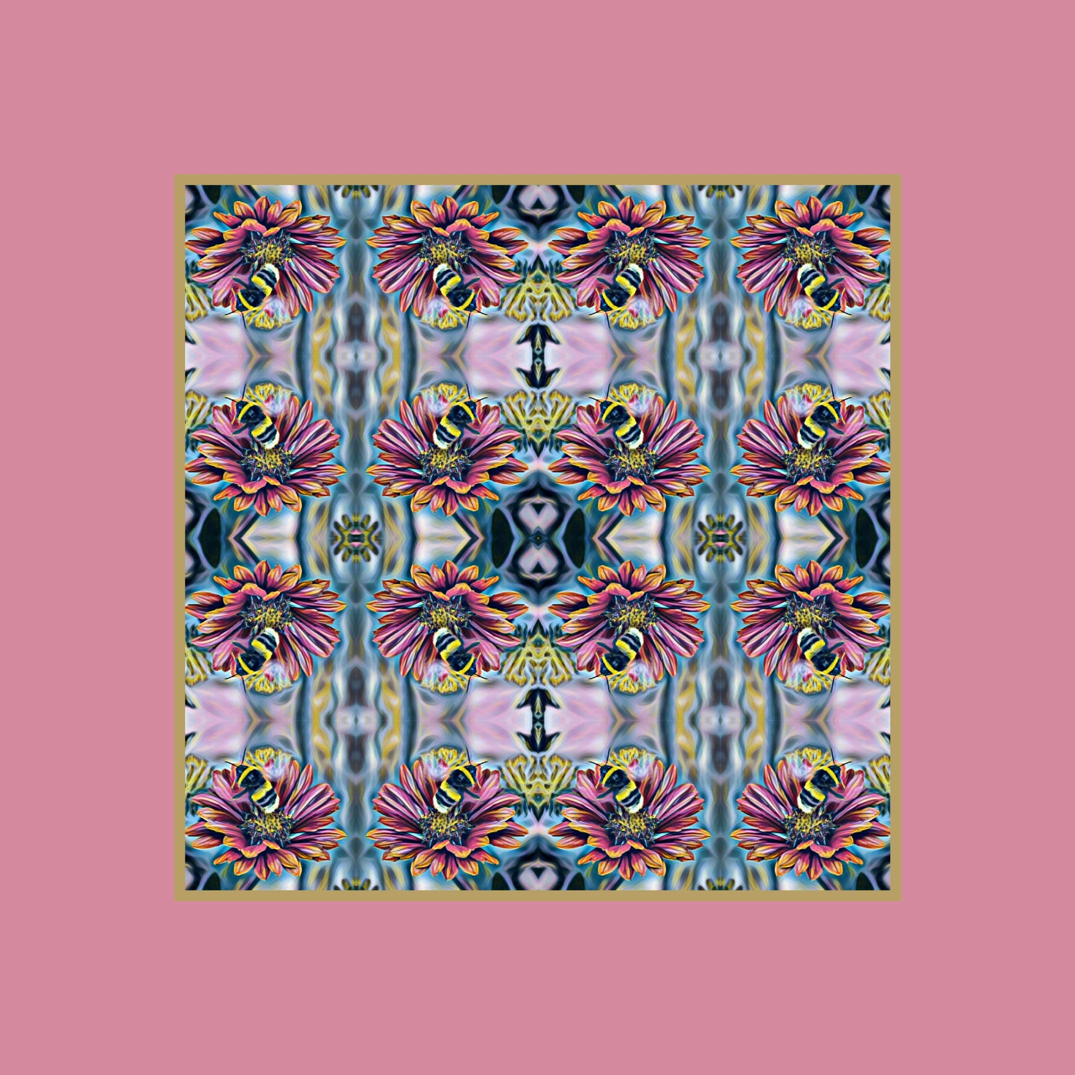 Pink border coaster for mock up