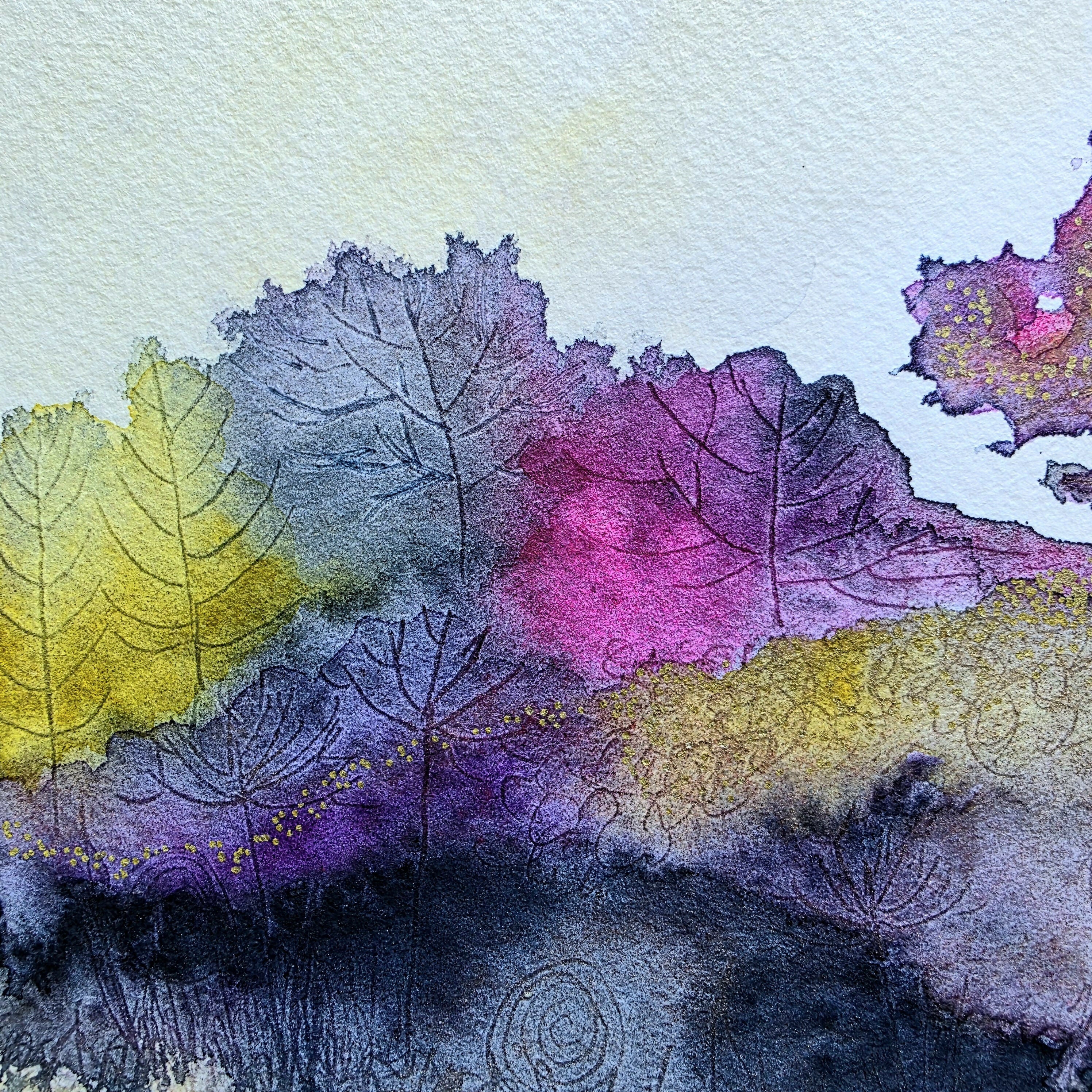 'Autumnal Beauty' Original Mixed Media Painting