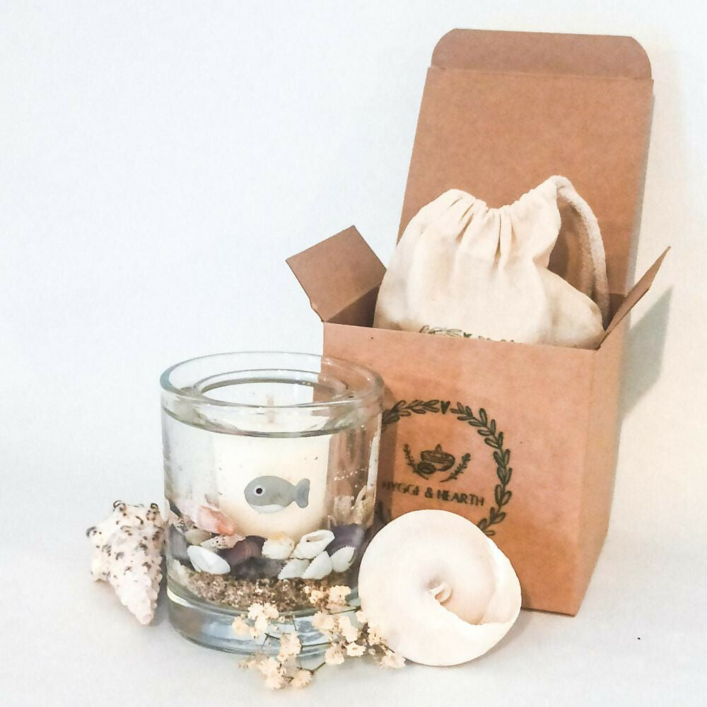 Friendly Shark Botanical Candle