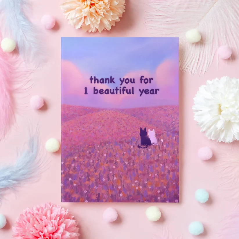 You Make My Life Beautiful - Cats Greetings Card