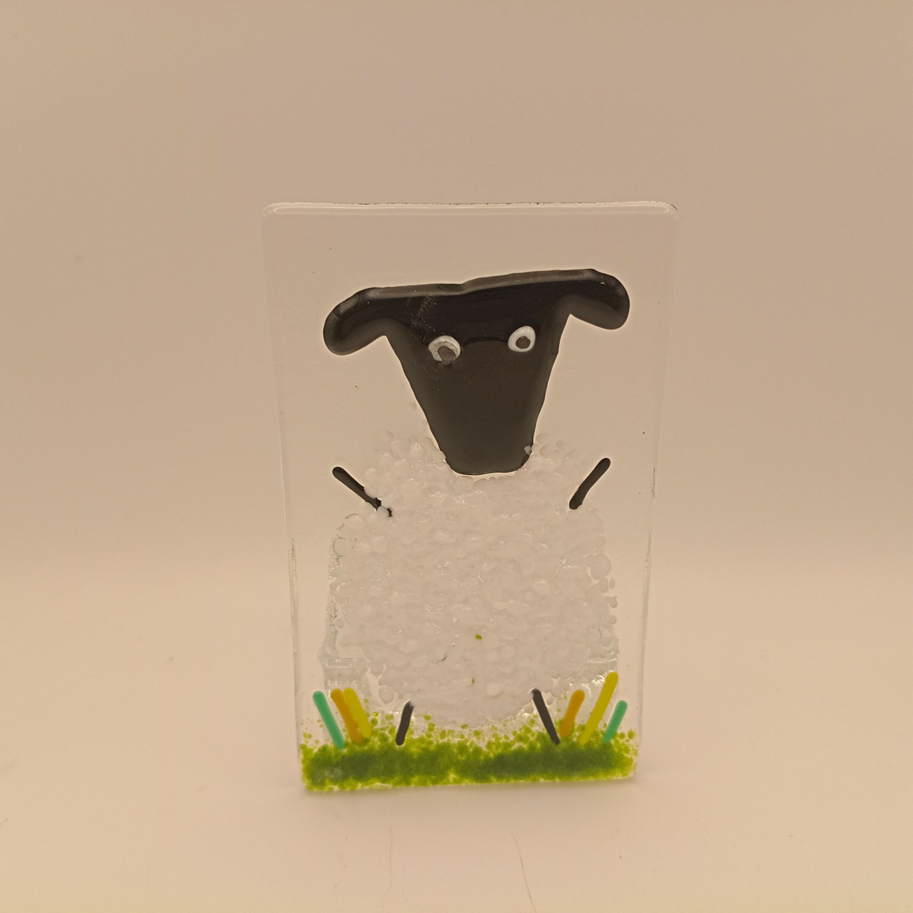 Fused Glass Sheep Tealight