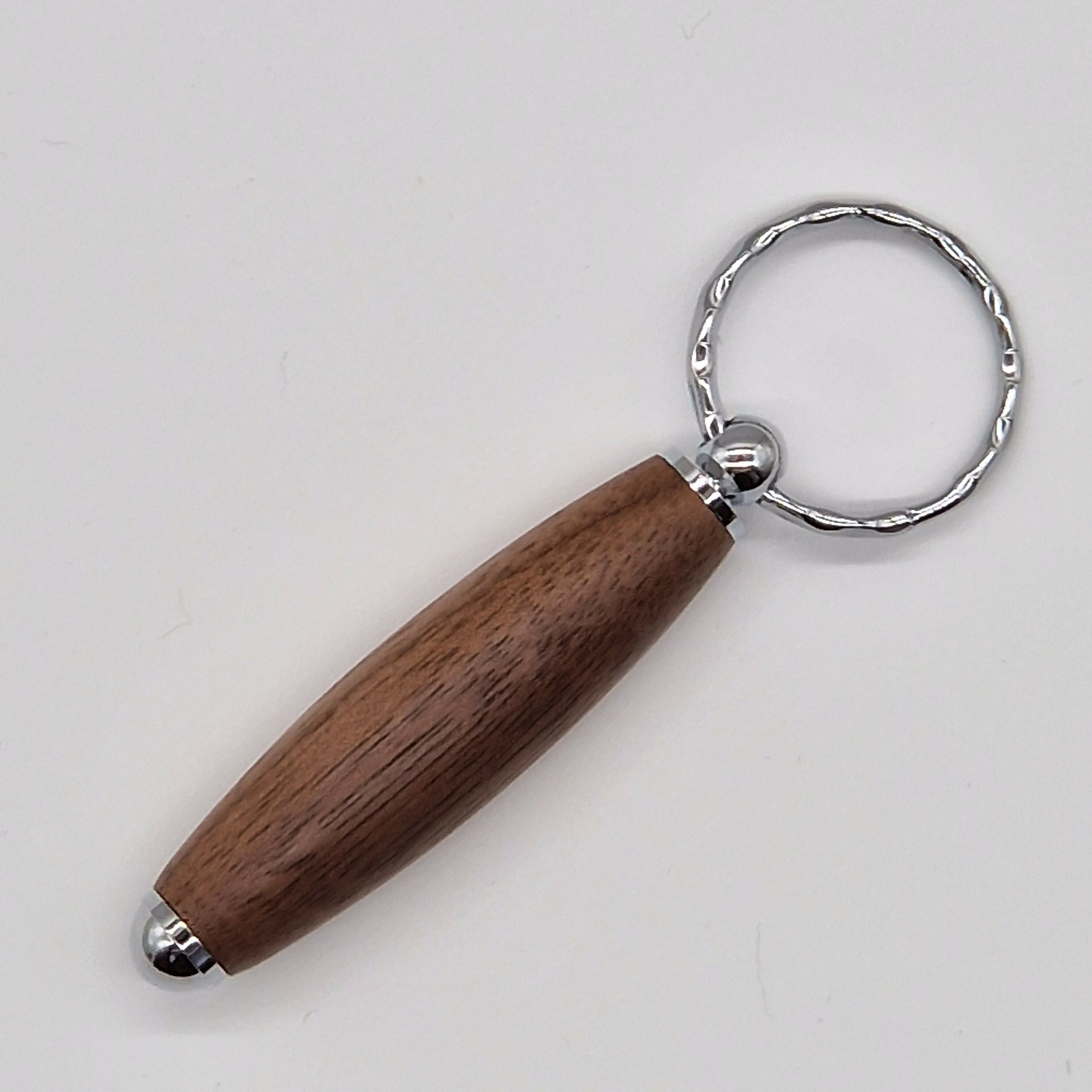Hand Turned Keyring made from Walnut Wood