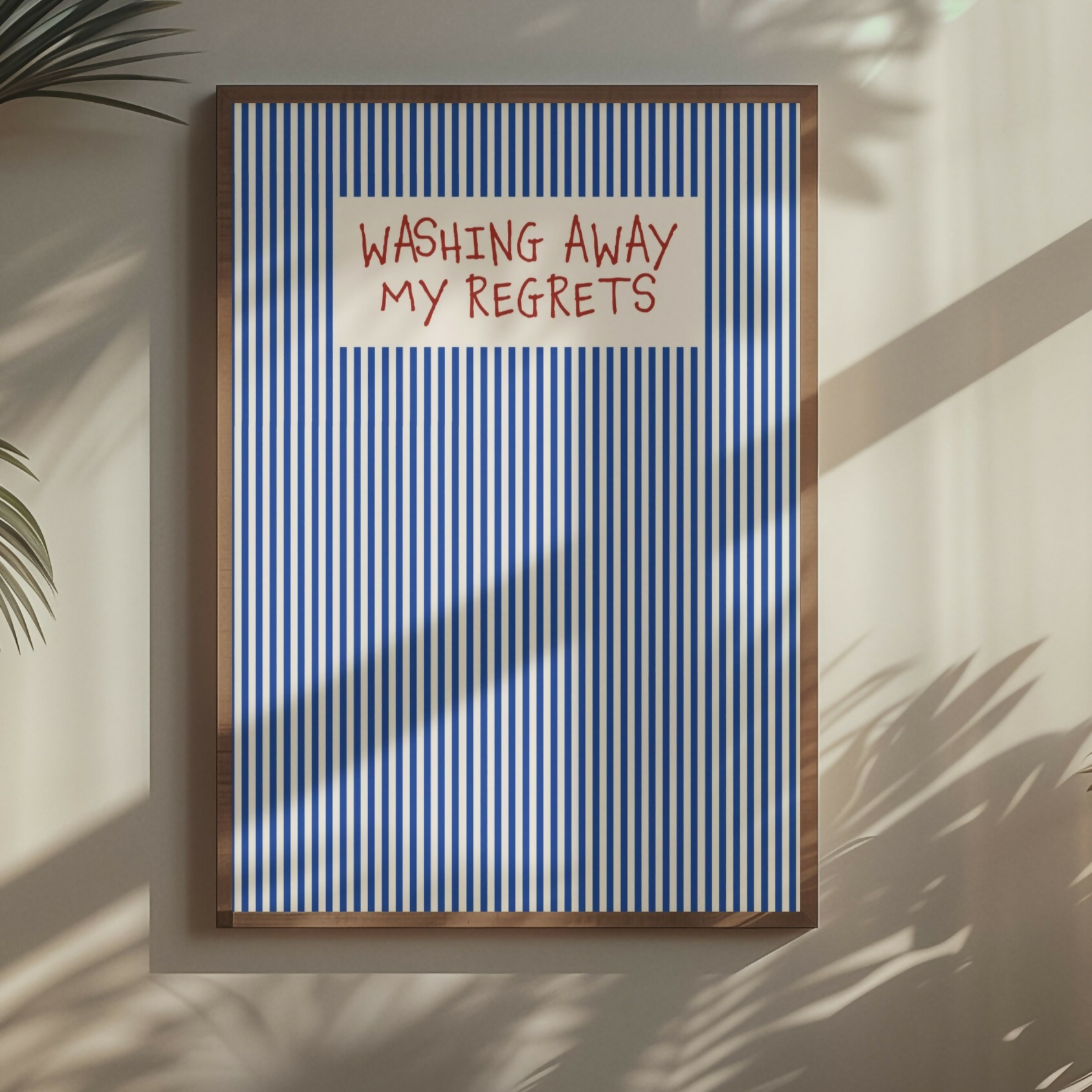 Washing Away My Regrets Print