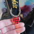 Handmade Red Tartan Hearts Resin Boot Charms