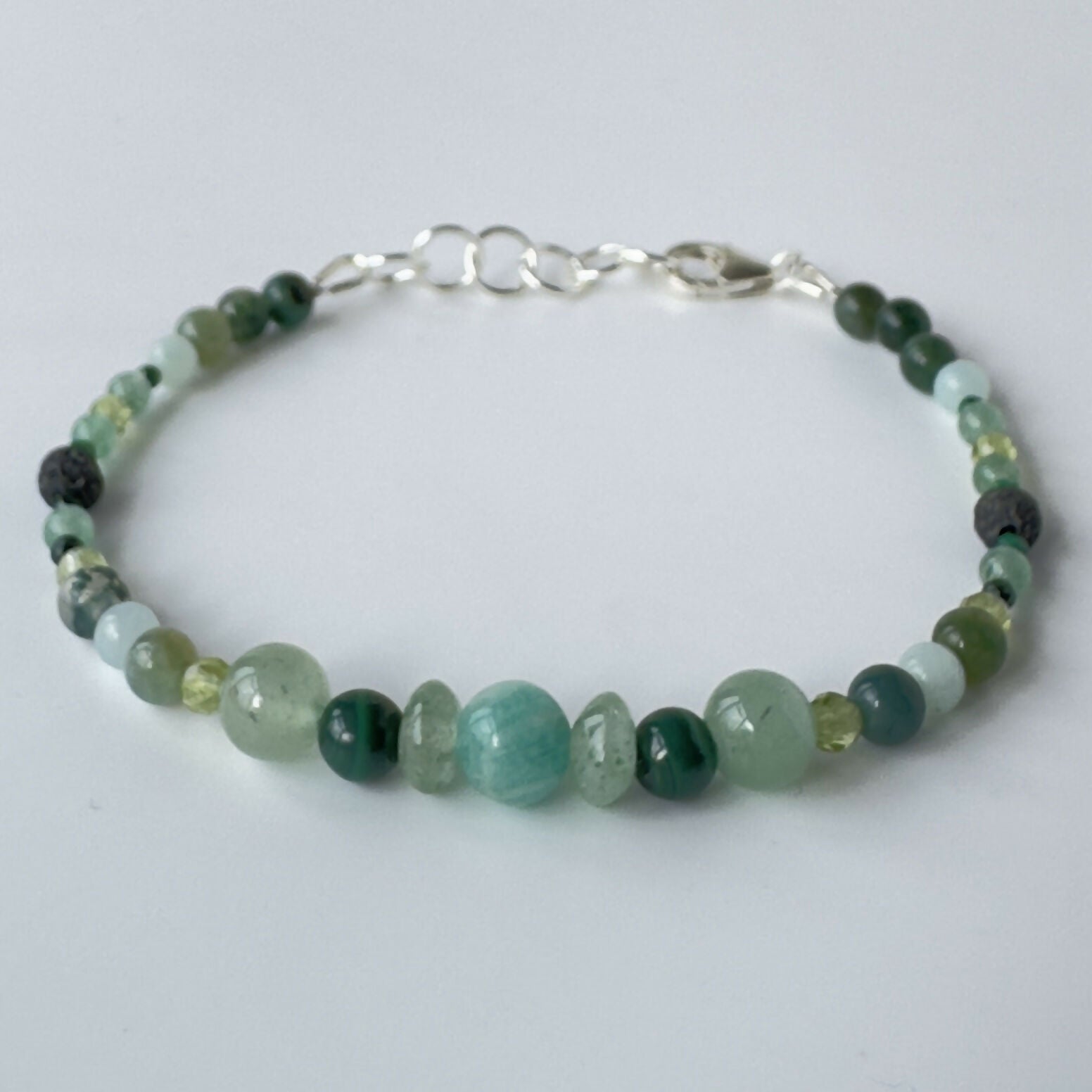TRUST BRACELET | STERLING SILVER & STONE BRACELET FOR CONNECTION