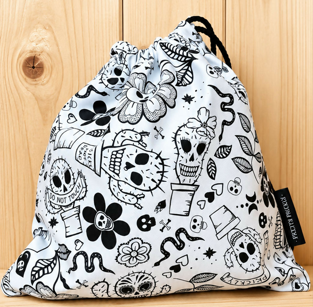 Prickly Drawstring Bag