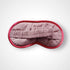 Dusty Pink Seahorses Velvet Lavender Eye Mask