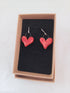 Ceramic Heart Earrings