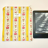 Yellow Striped Red Floral Green Gingham Lining Book or Kindle Sleeve