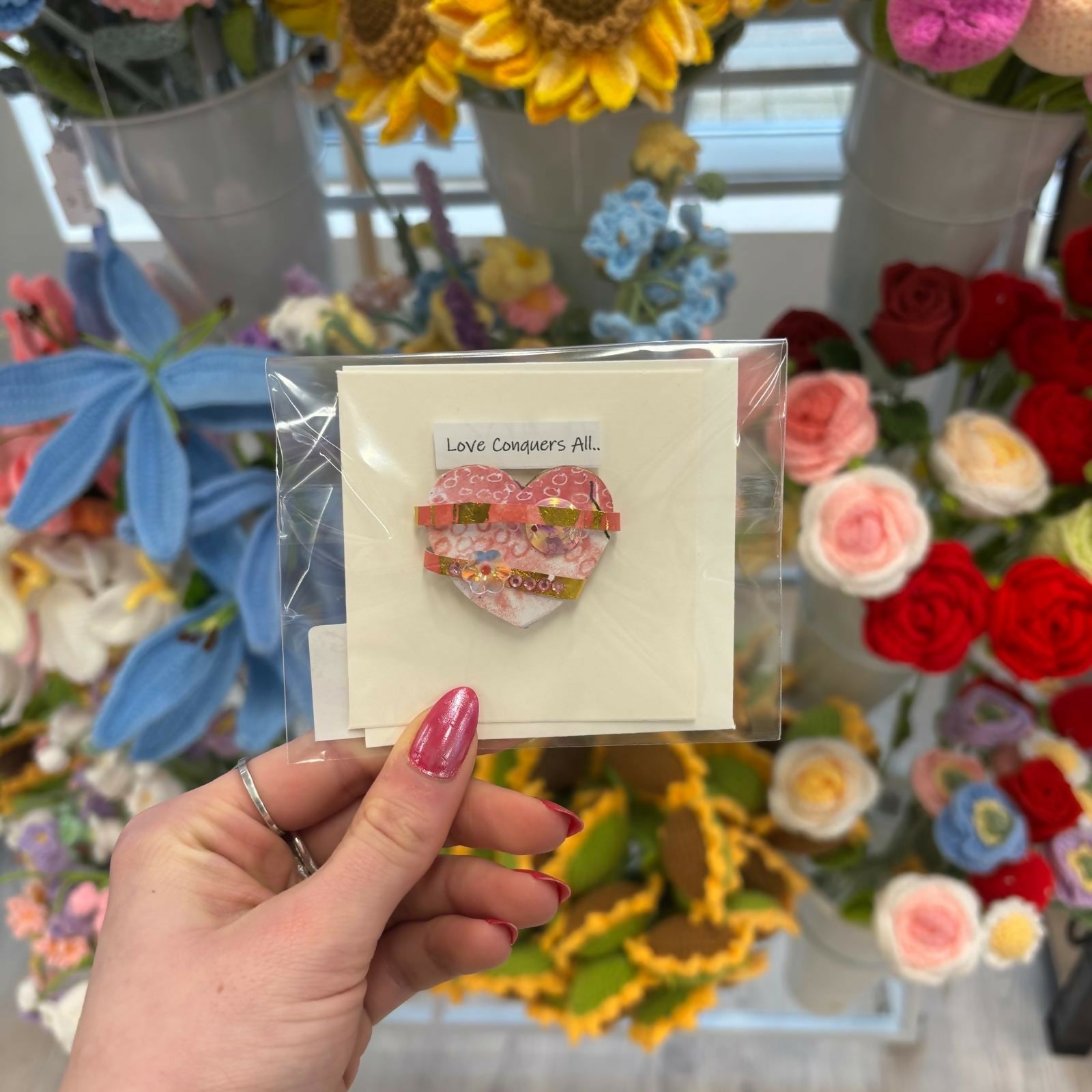 Mixed Media Valentine's Card