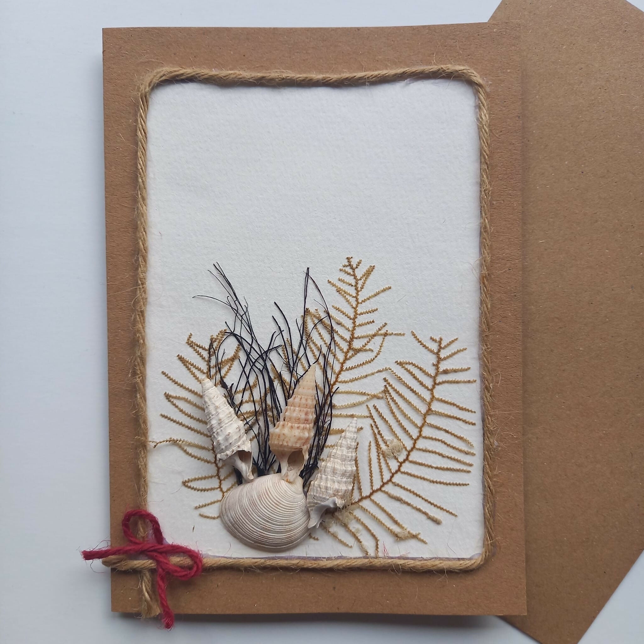 Real Pressed Seaweed Card