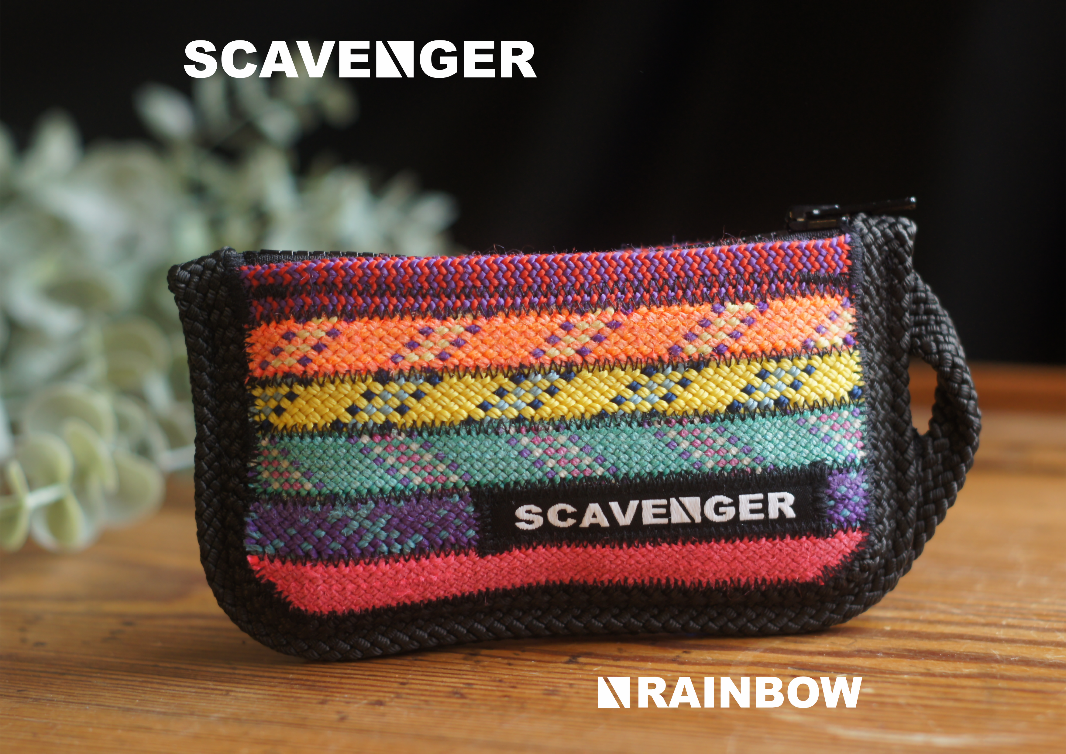 Recycled Climbing Rope Zip Pouch Medium
