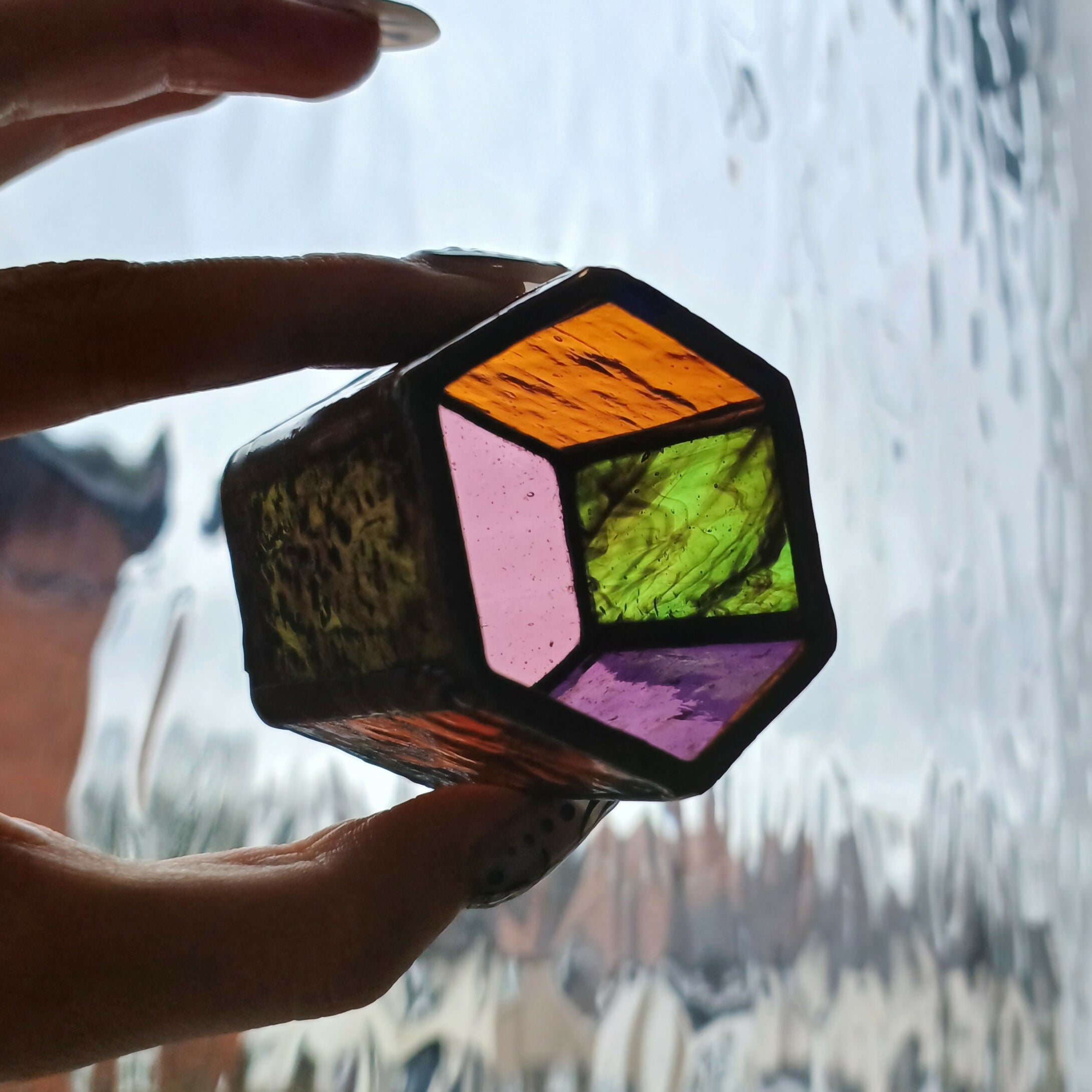 Stained Glass Tealight Holder