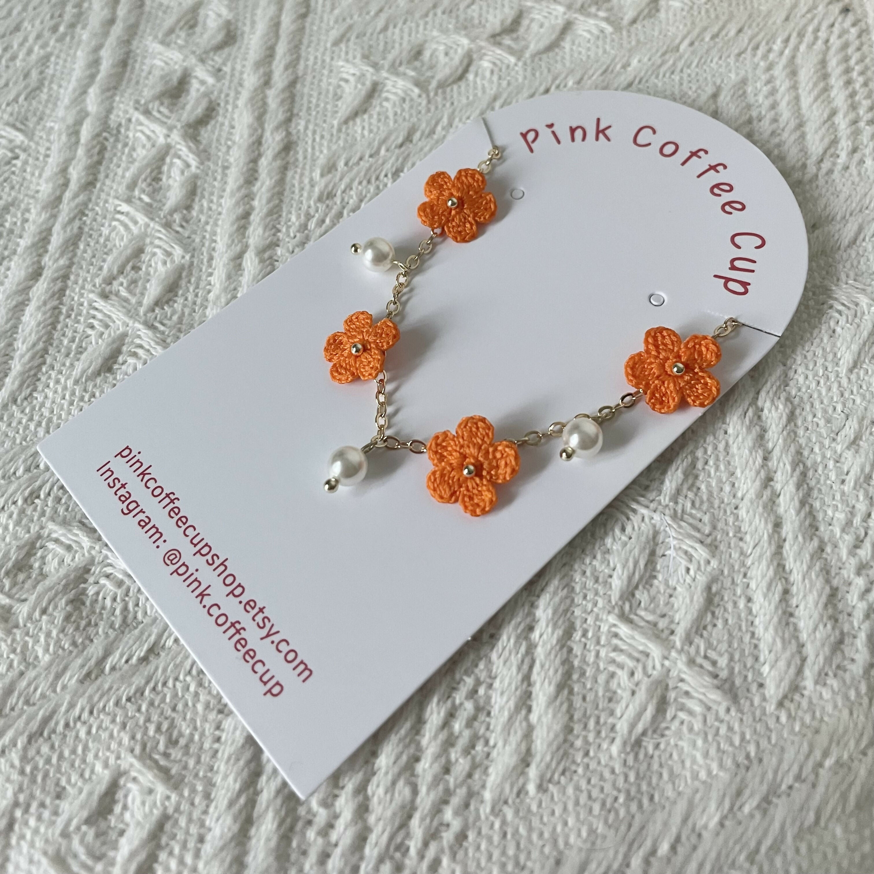Micro Crochet Flowers Bracelet