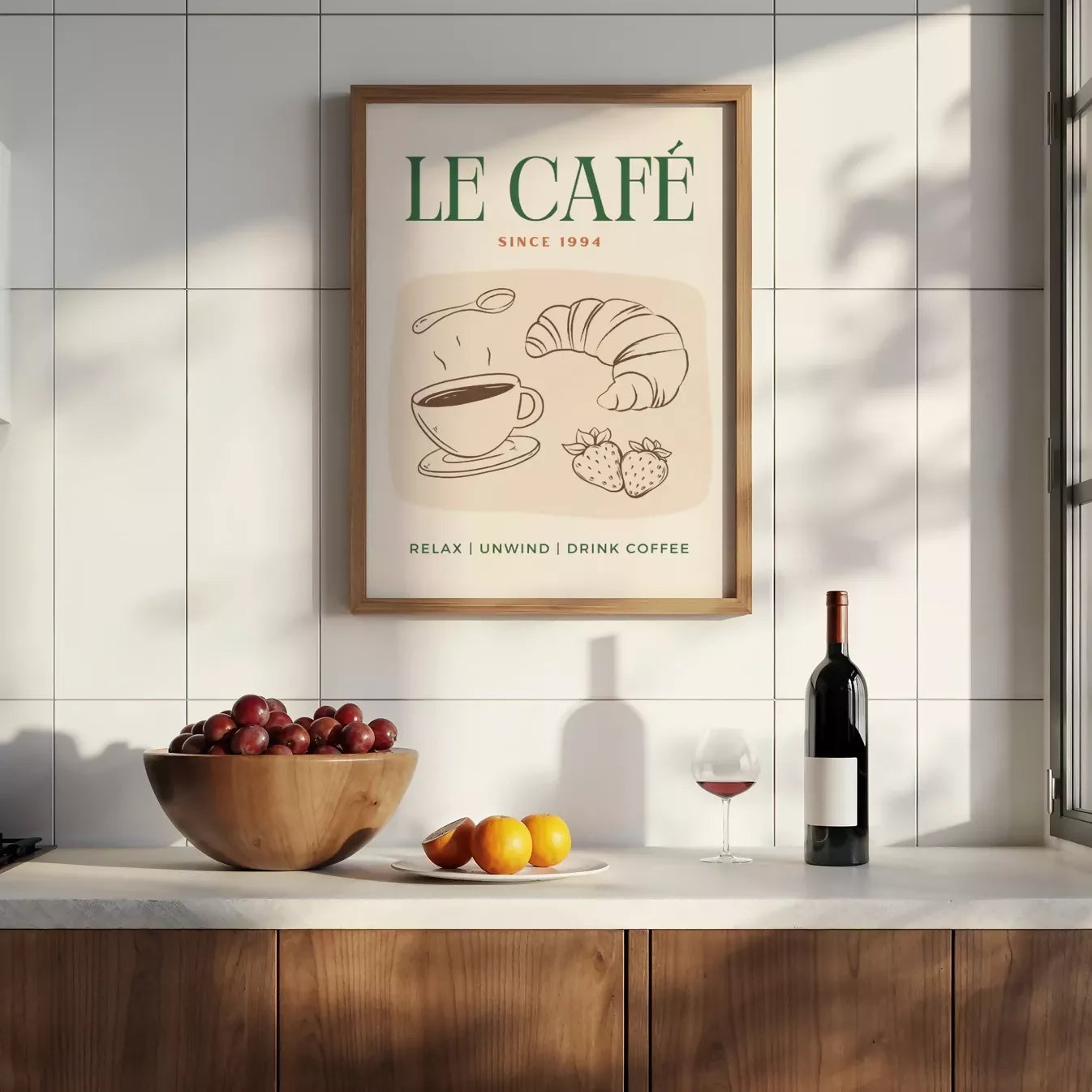 LE CAFE WALL ART PRINT