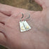 Handmade Moon & Star Silver Gold Earrings