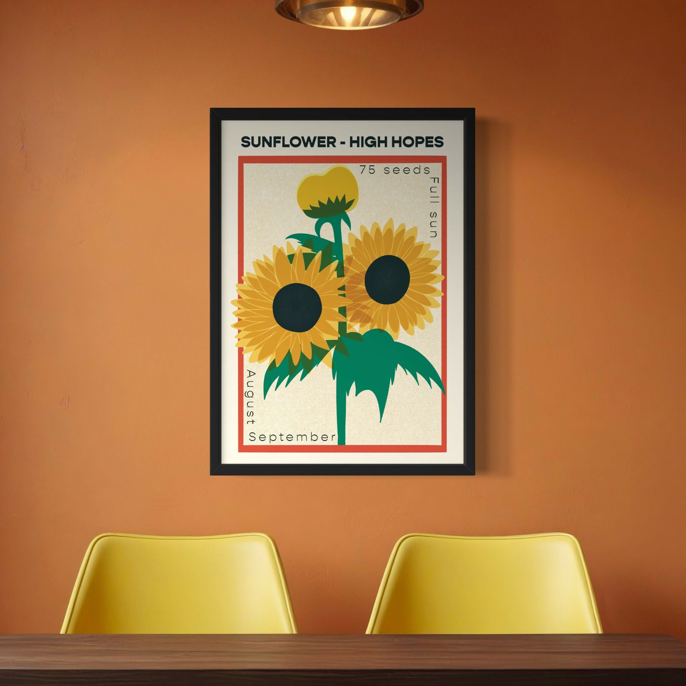 Sunflower High Hopes Flower Print