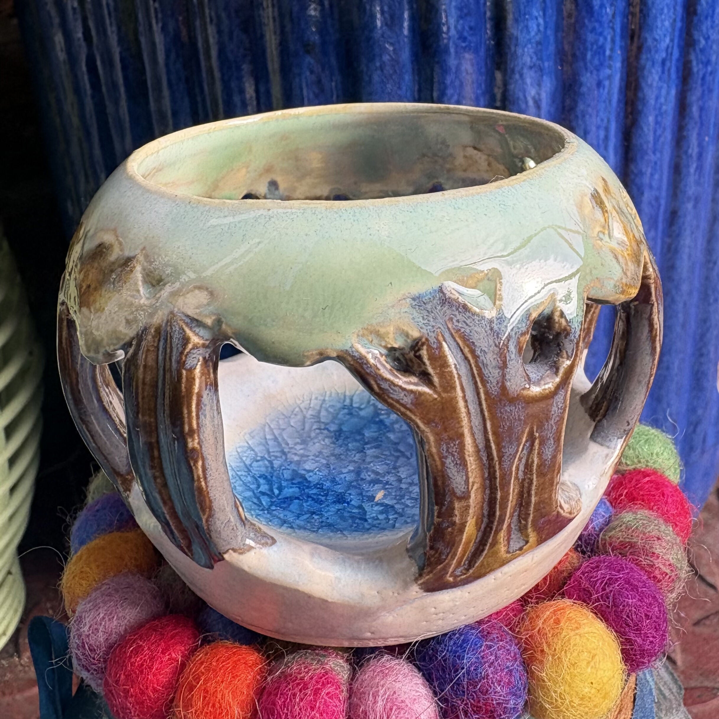 Winter Tea Light Holder