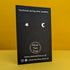 ‘Moon and Stars" Sterling Silver Moon-Star Stud Earring
