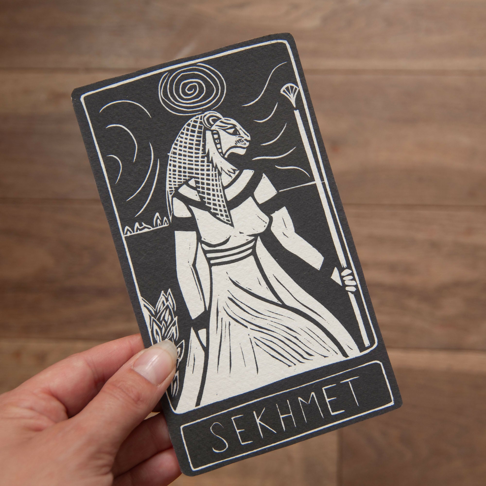 SEKHMET GODDESS ALTAR CARD