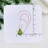 Cute Christmas Tree Stud Earrings.