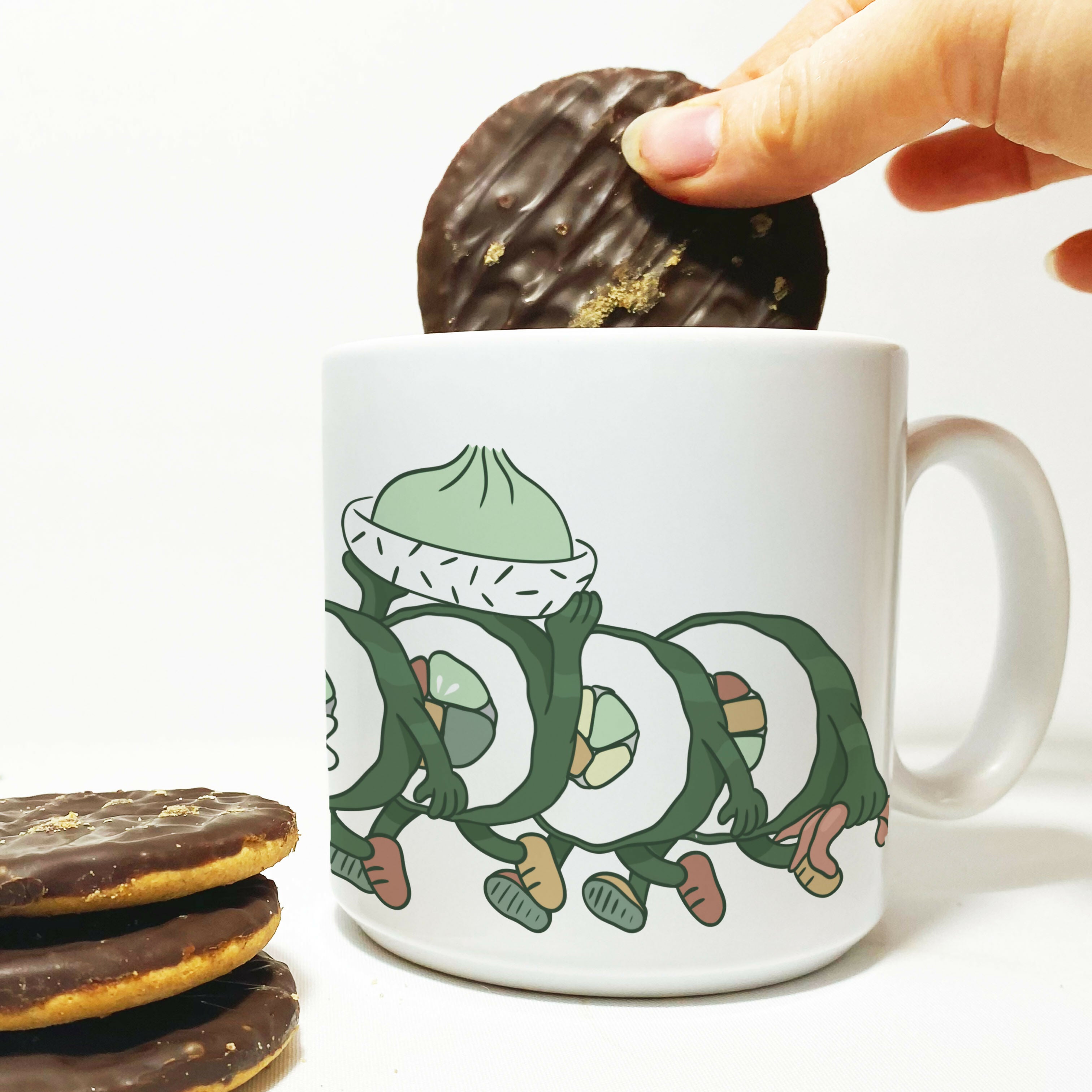 Sushi parade - Illustrated Dunker Mug