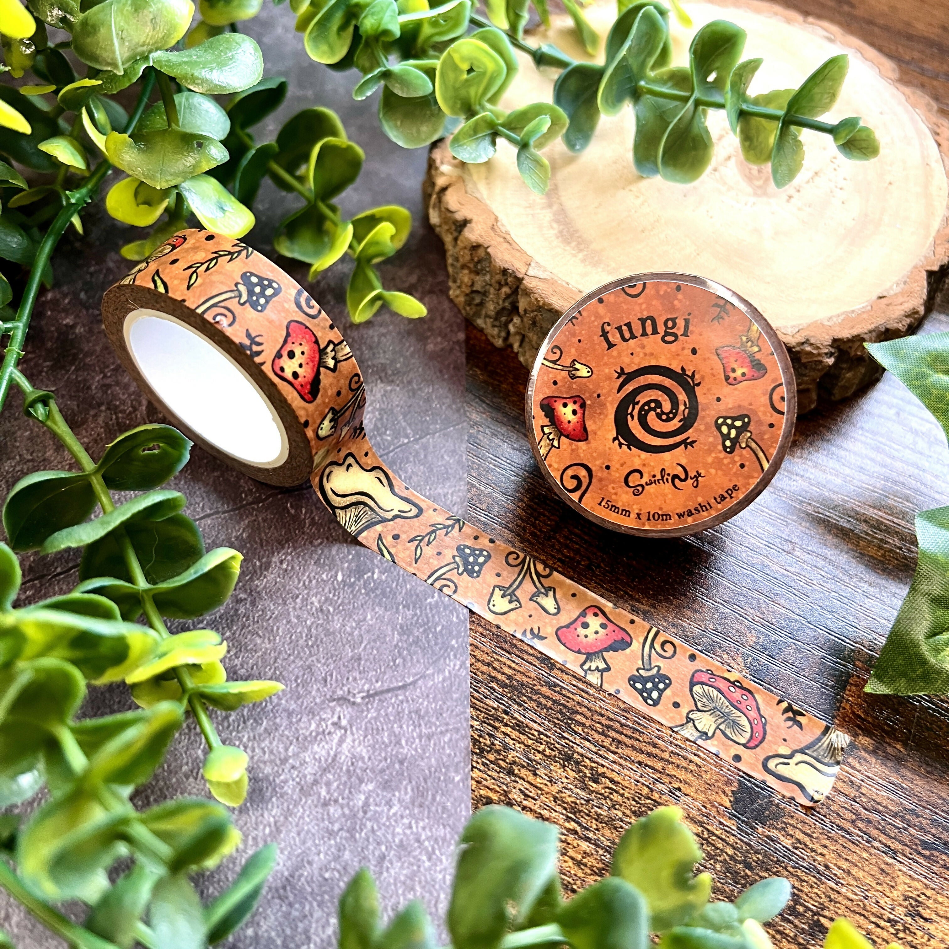 Fungi Mushroom Washi Tape | Forest Magic Art | Art & Soul