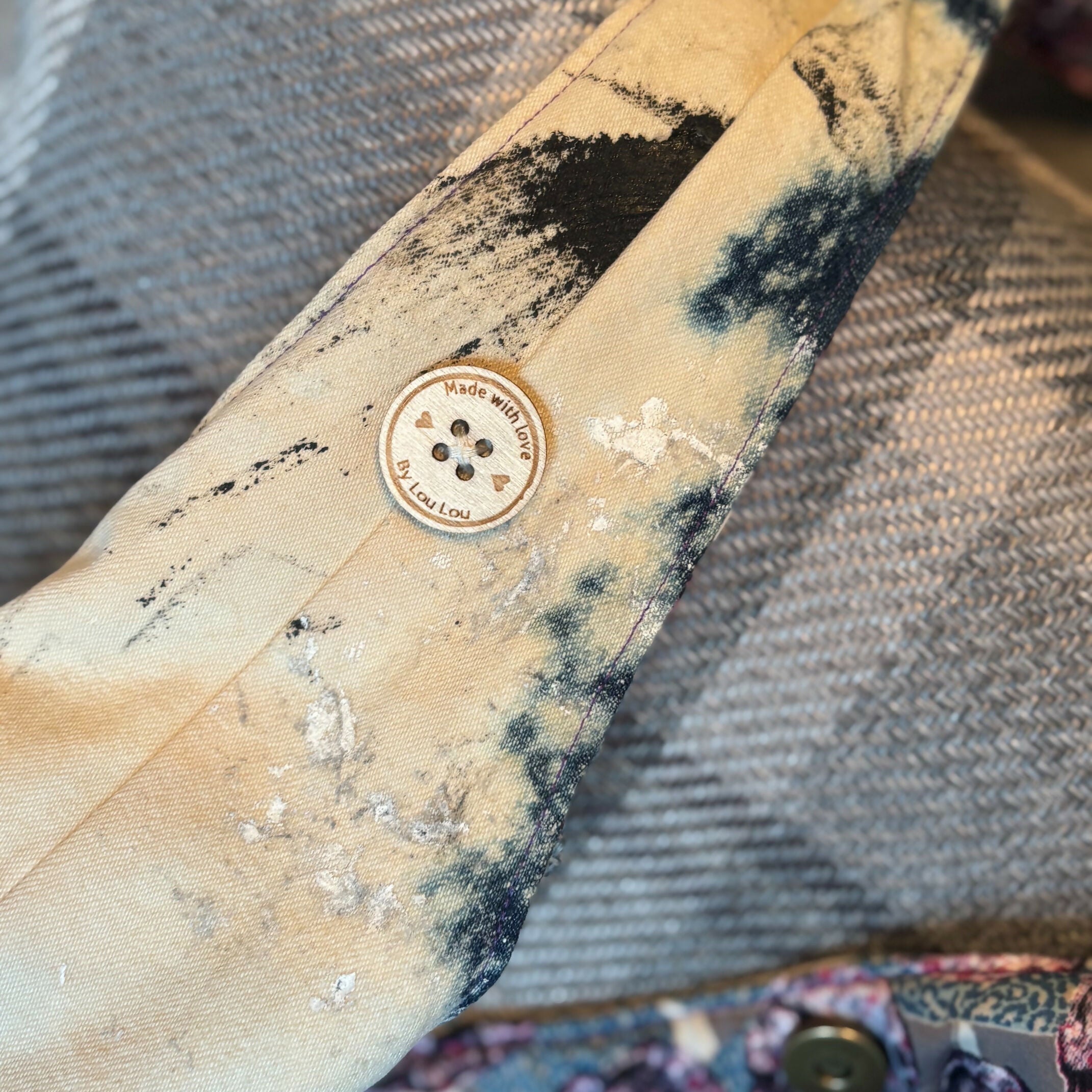 Unique Handcrafted Distressed Denim Hobo Slouch Bag Handbag Made From Upcycled Jeans