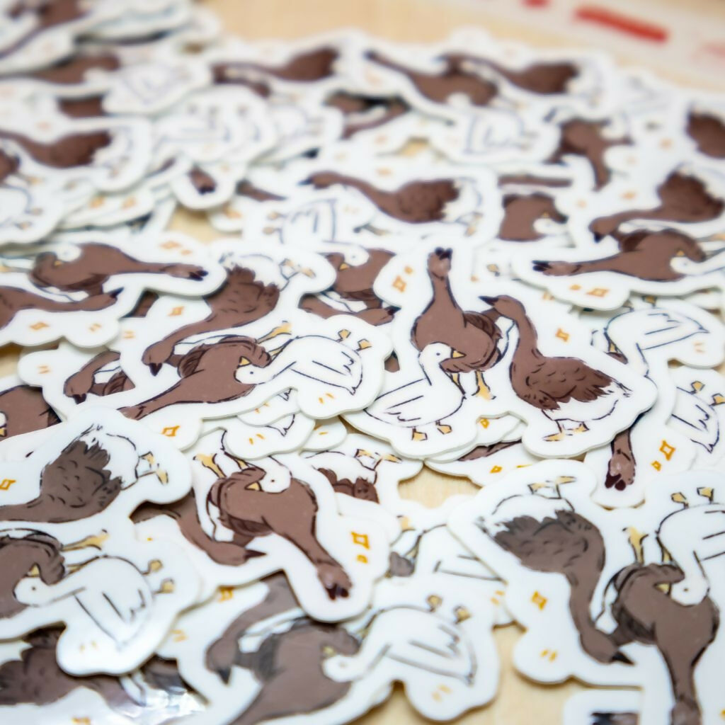 Geese & Duck Sticker