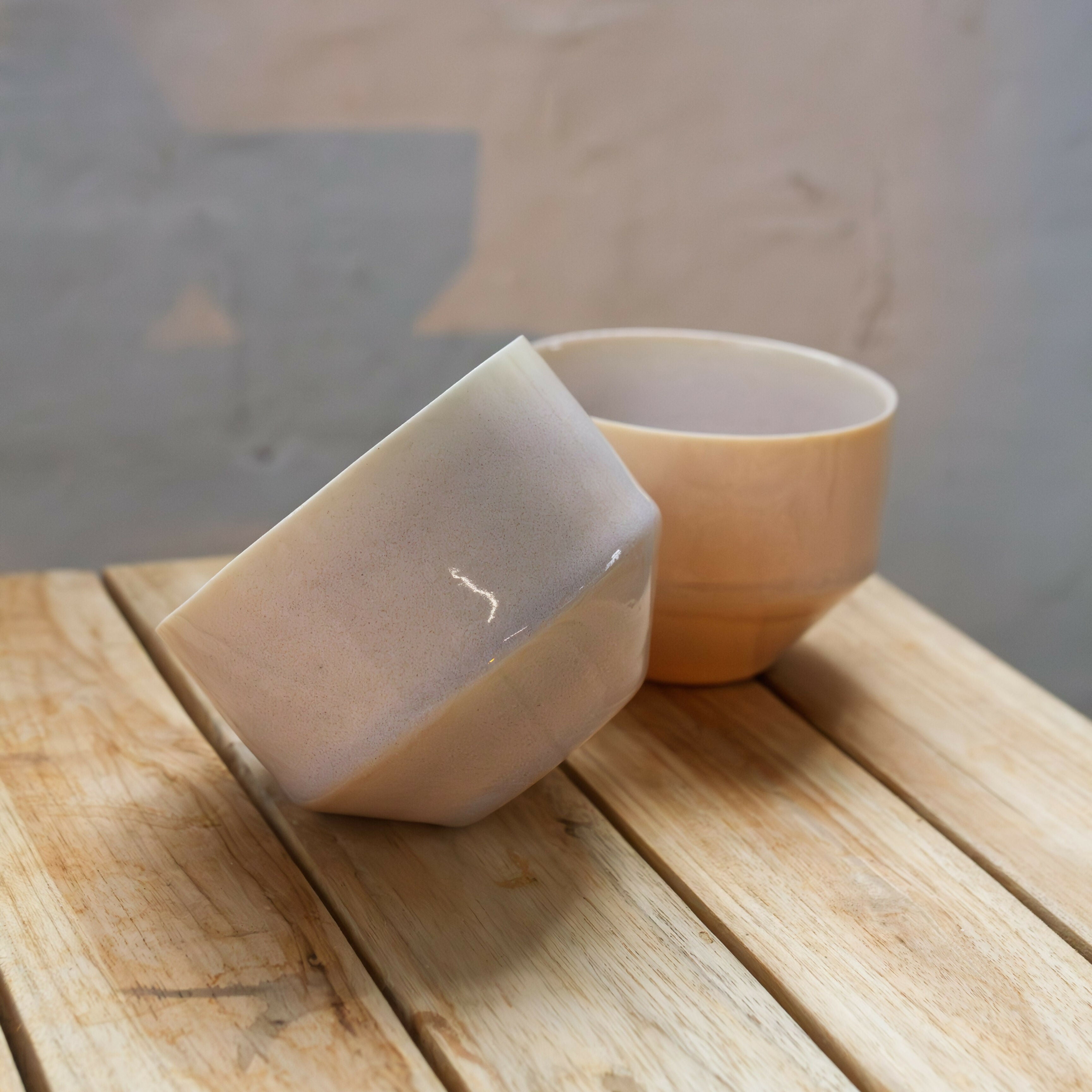 Hand Thrown Porcelain Coffee Cup