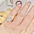WHITE MOONSTONE RING SIZE N