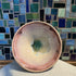 Pink and Turquoise Crackled Glass Bowl
