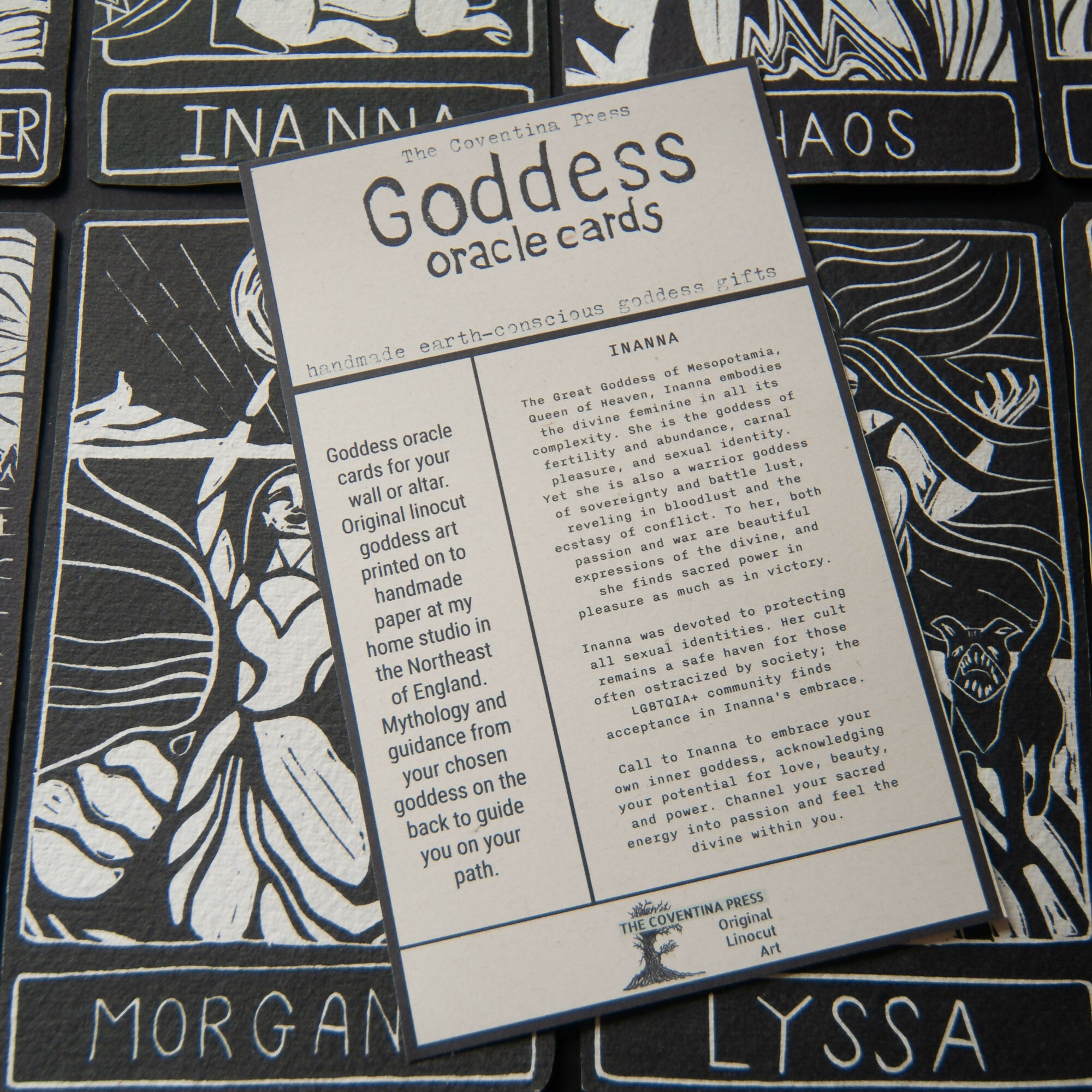 INANNA GODDESS ALTAR CARD
