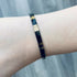 Japanese Tila Glass Bead Bracelet - Black & Gold