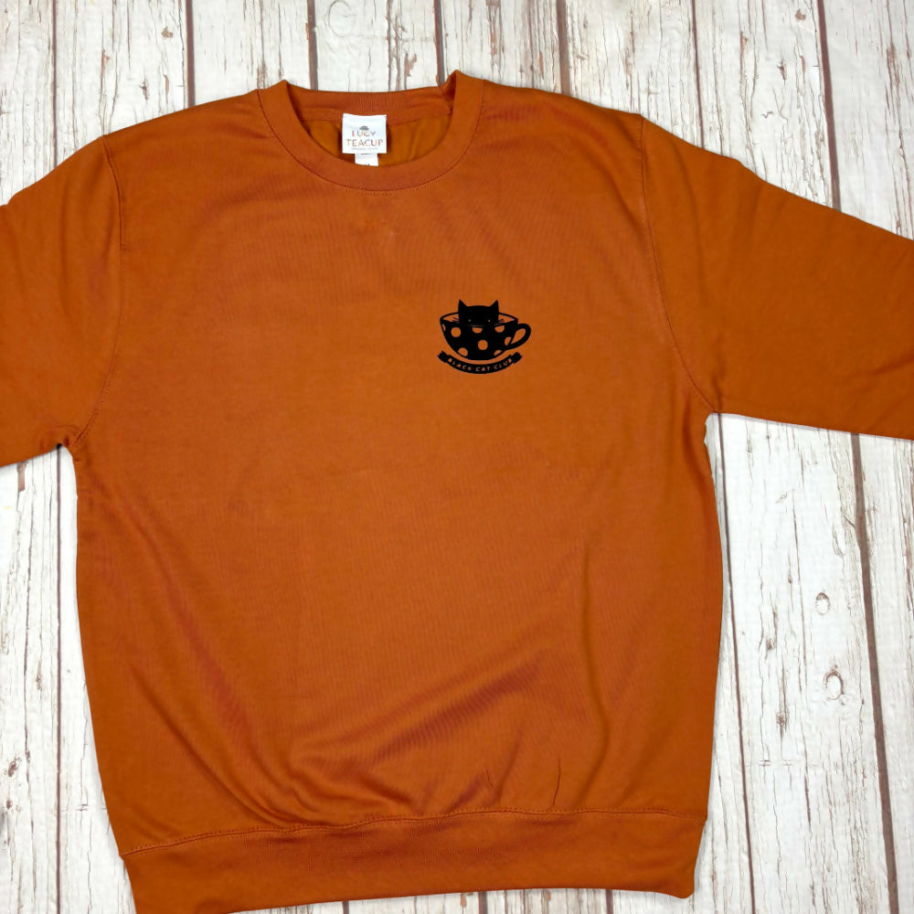 Black Cat Rust Unisex Sweatshirt