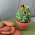 DIY Beaded Ball Cactus Kit with Terracotta Pot