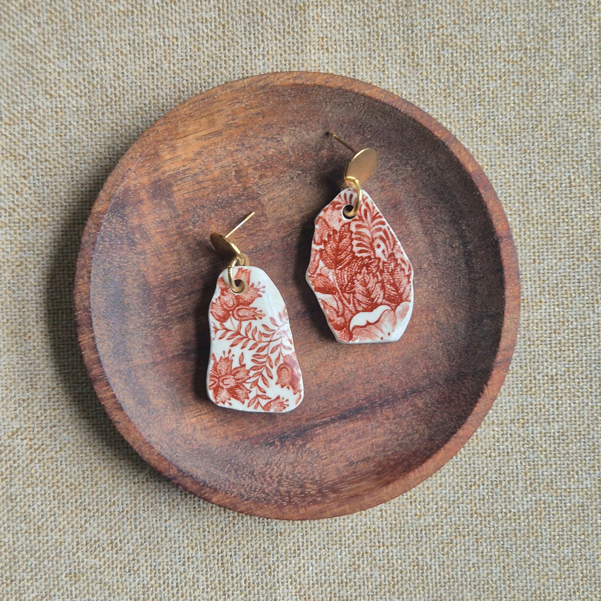 Recycled Ceramic Earring