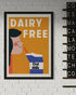 Dairy Free Oat Milk Retro Kitchen Print