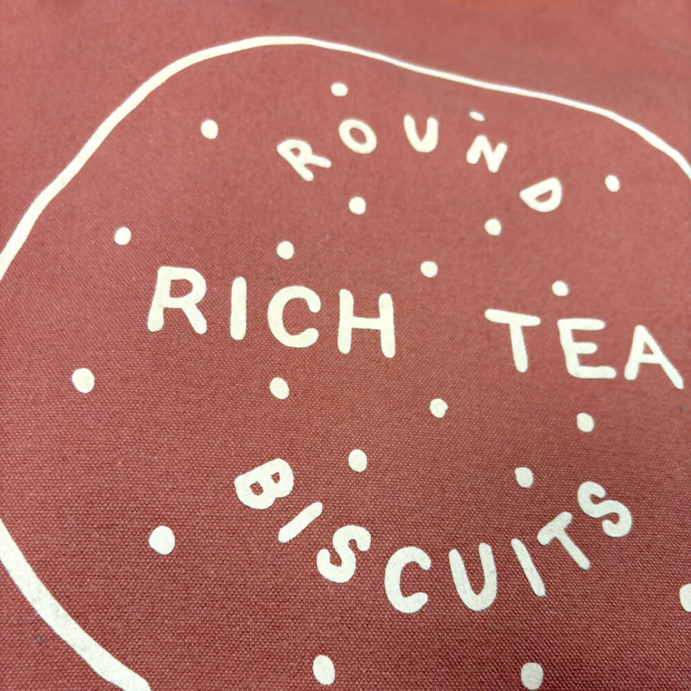 Rich Tea Biscuit Thick Organic Cotton Tote Bag