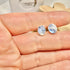 BLUE MOONSTONE STUD EARRINGS