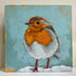 Robin in the Snow - Original Acrylic Painting