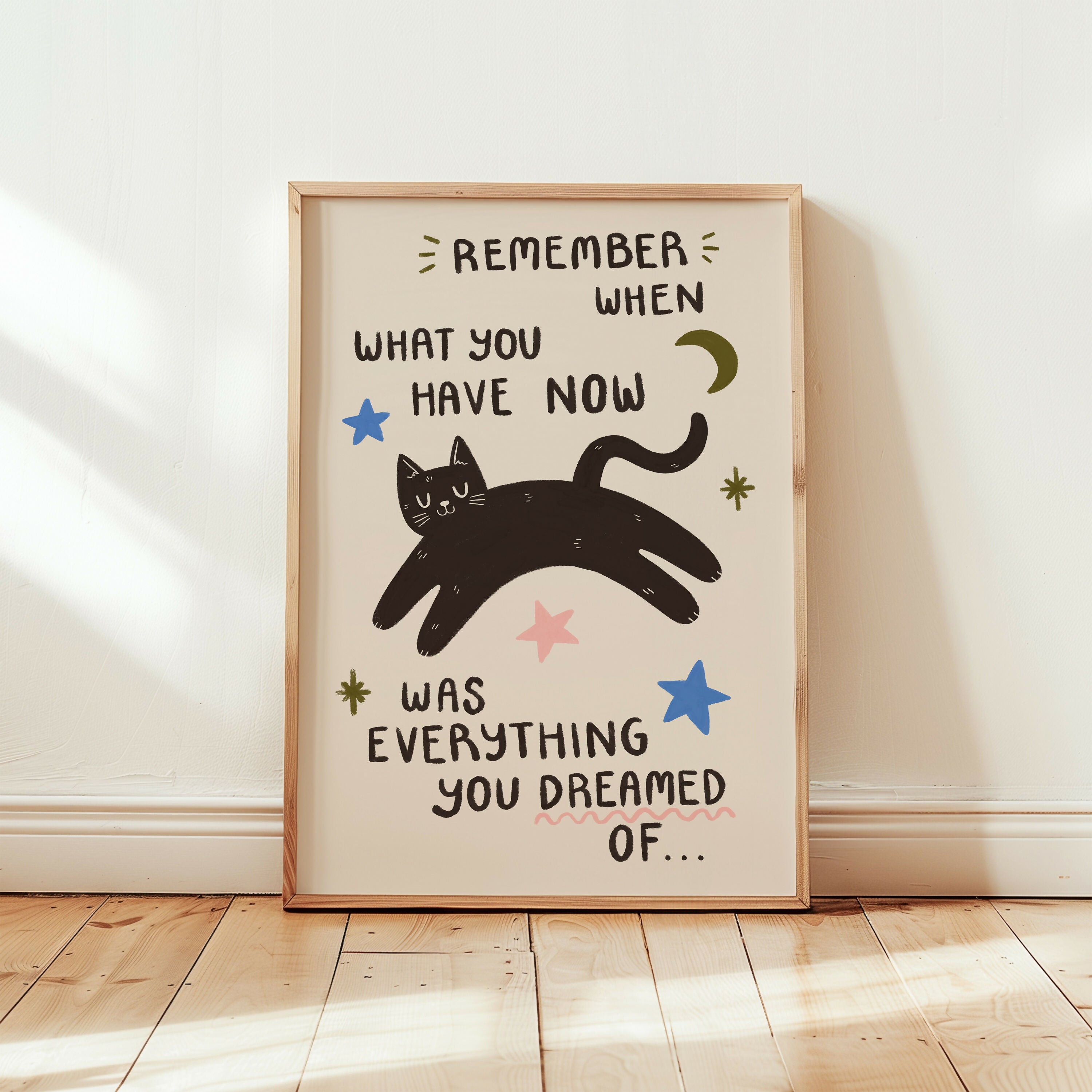 Remember When Cat Print
