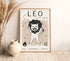 Leo Star Sign Cat Print