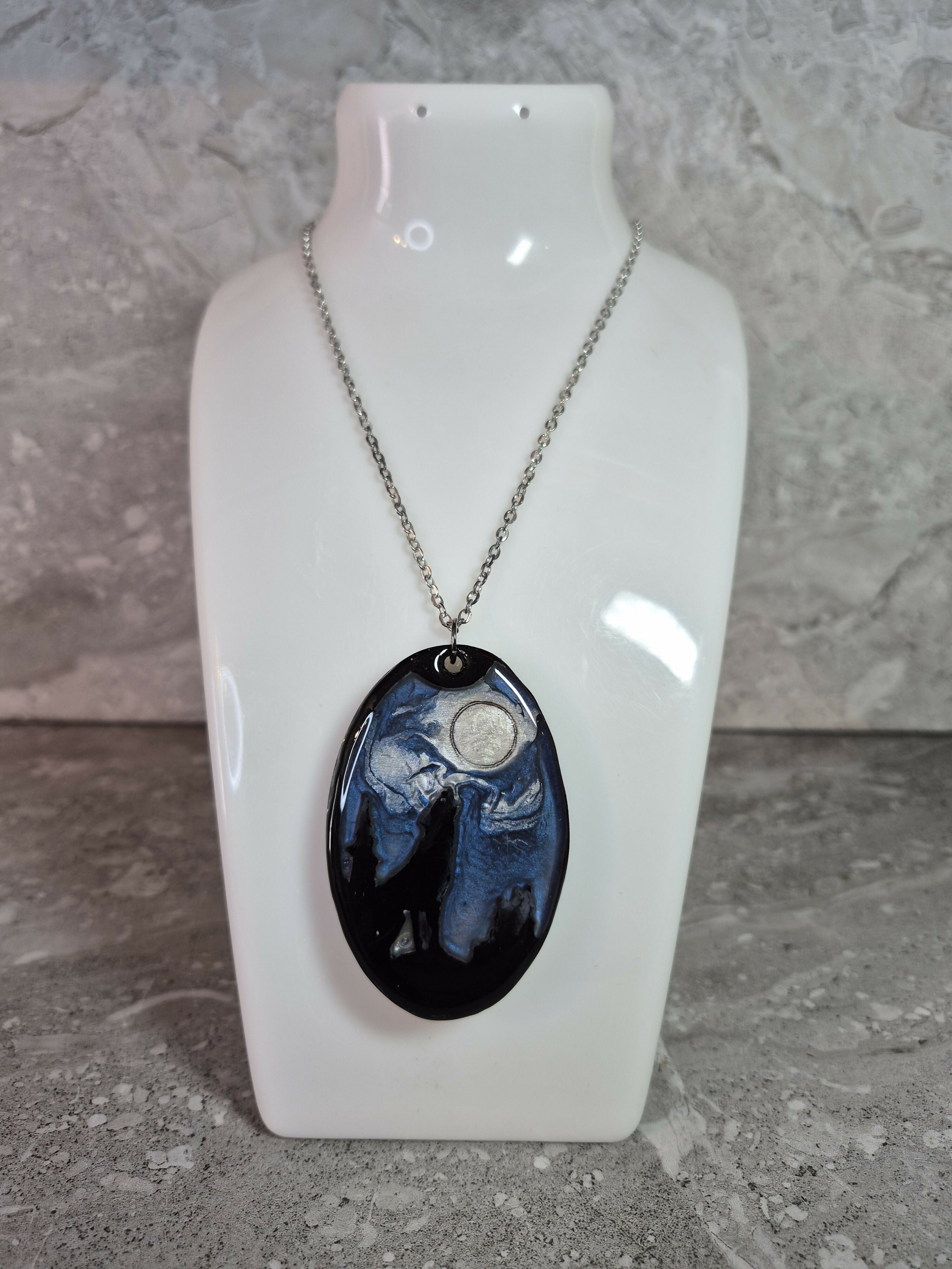 Unique Hand Crafted Oval Pendant