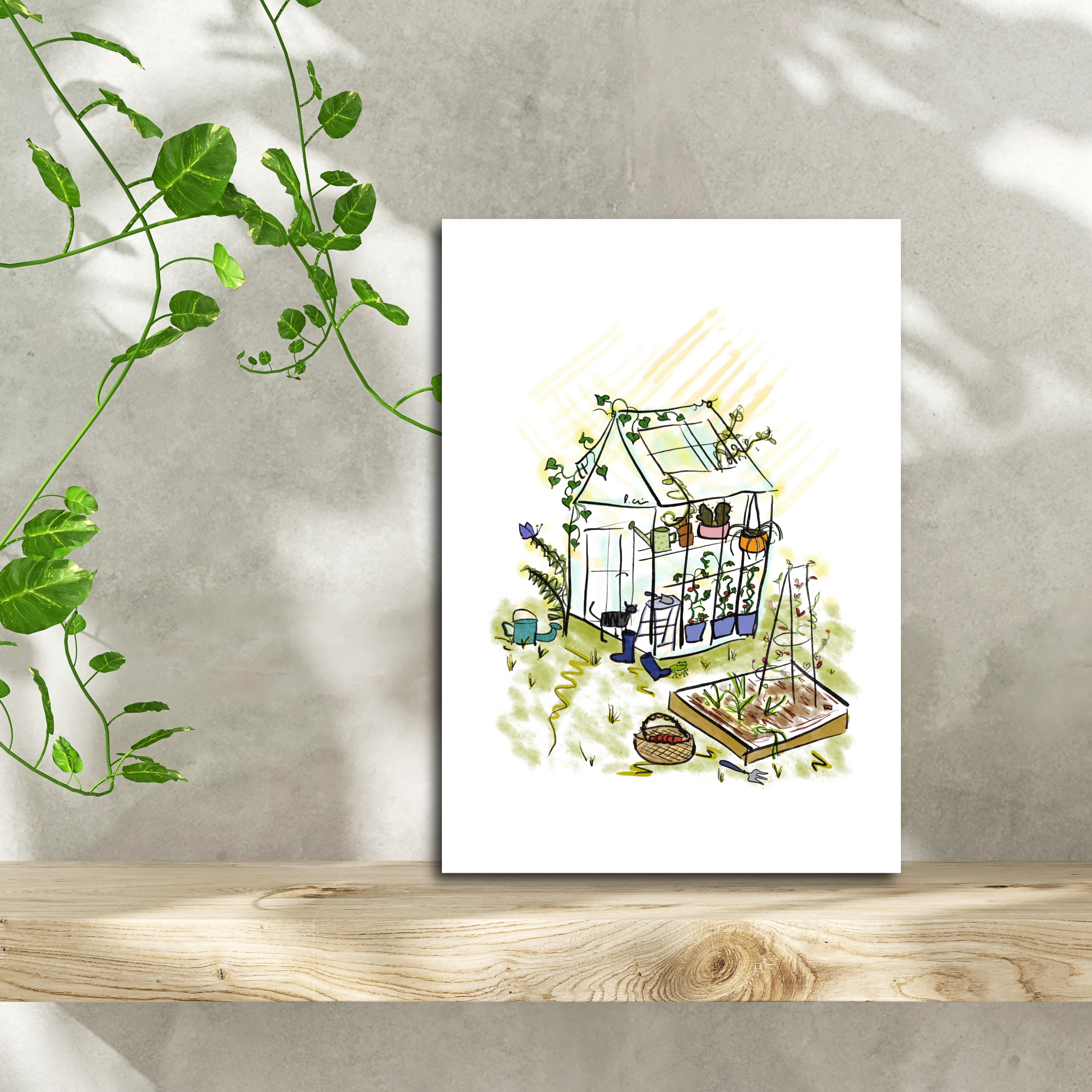 Greenhouse / Gardening A5 Print