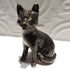 Ceramic Black cat sculpture