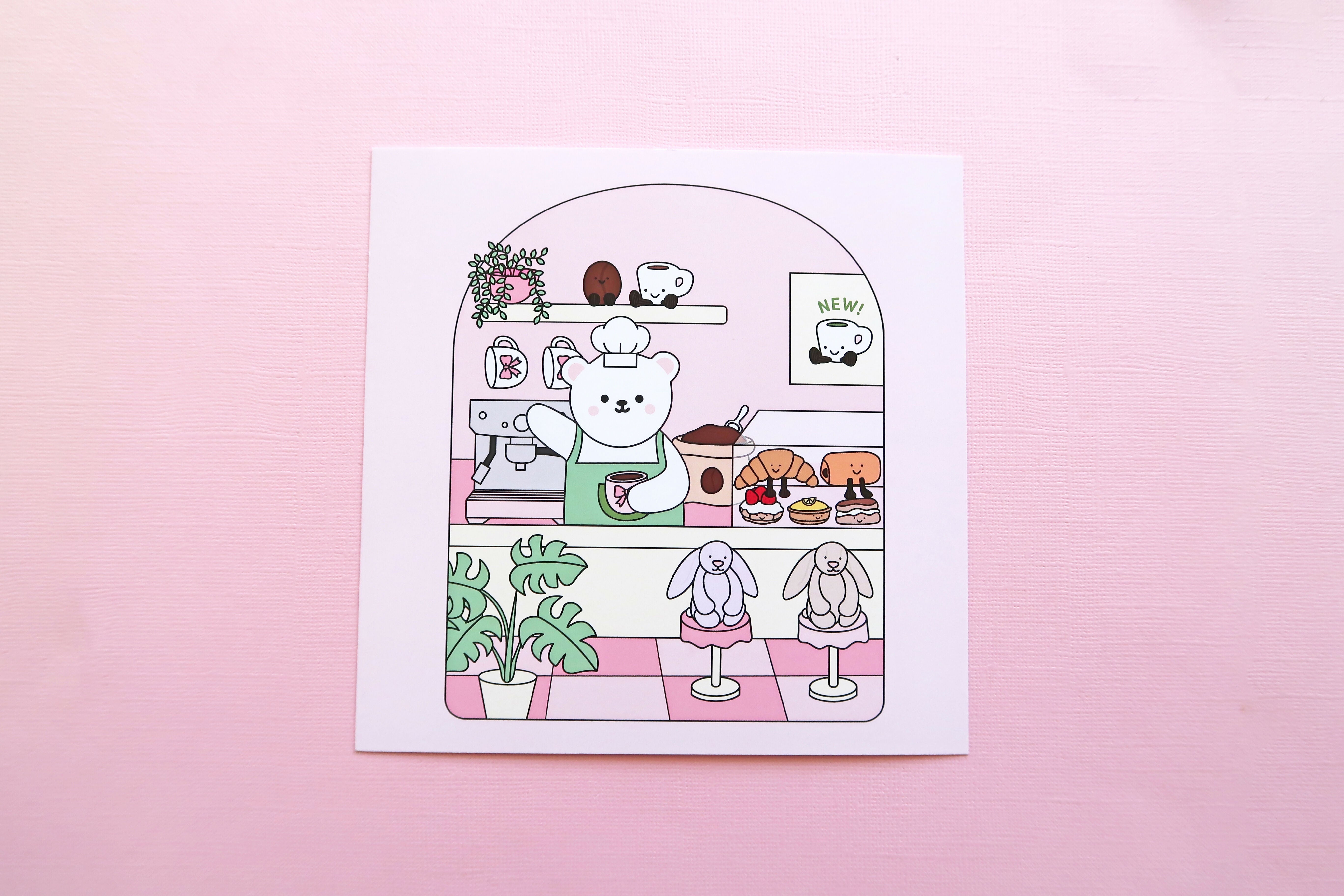 Plush Café 6 Inch Art Print