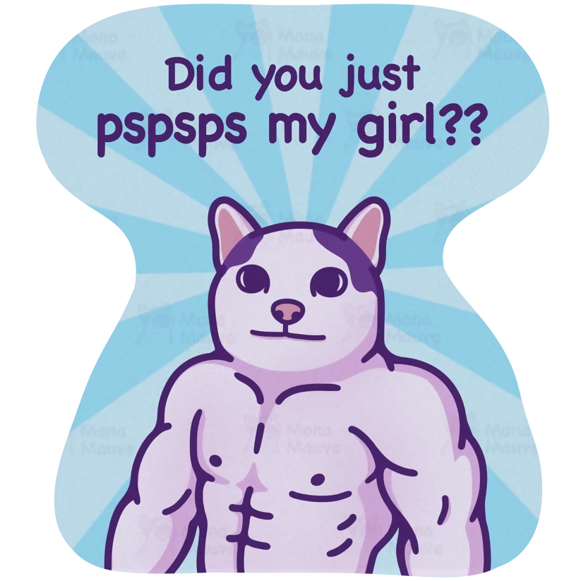Buff Cat Sticker
